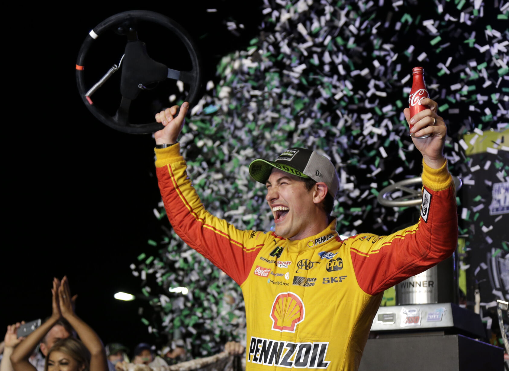 2018: Joey Logano busts up The Big Three and captures improbable first NASCAR title